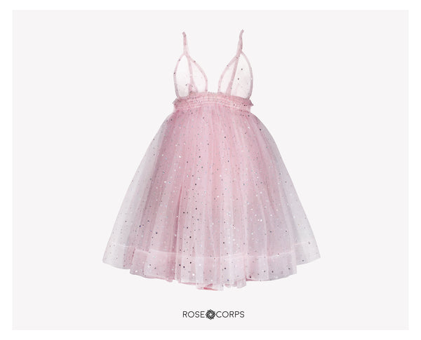 Tulle Baby Doll Overdress With Stars