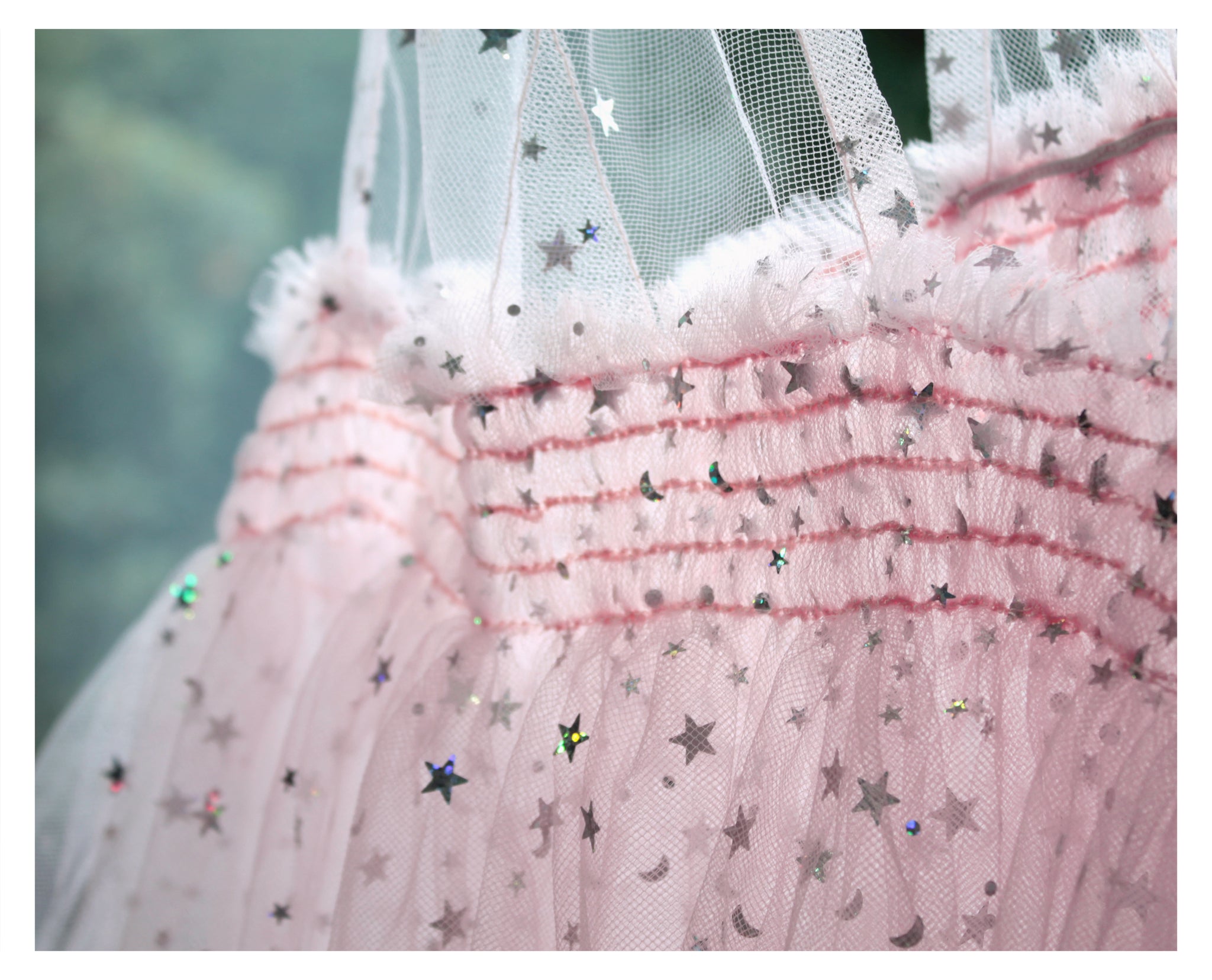 Tulle Baby Doll Overdress With Stars