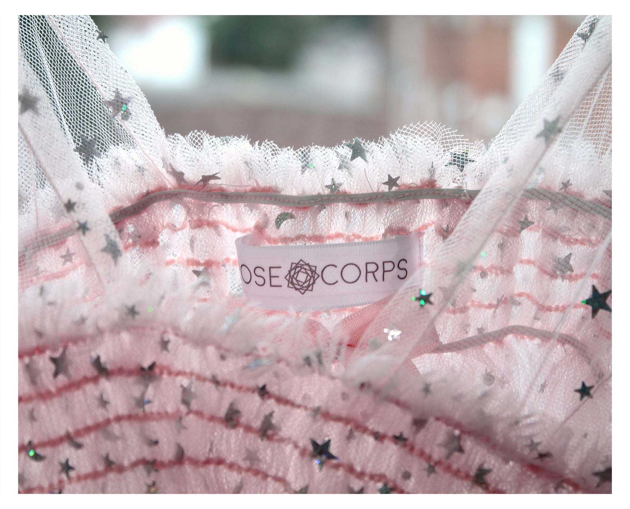 Tulle Baby Doll Overdress With Stars