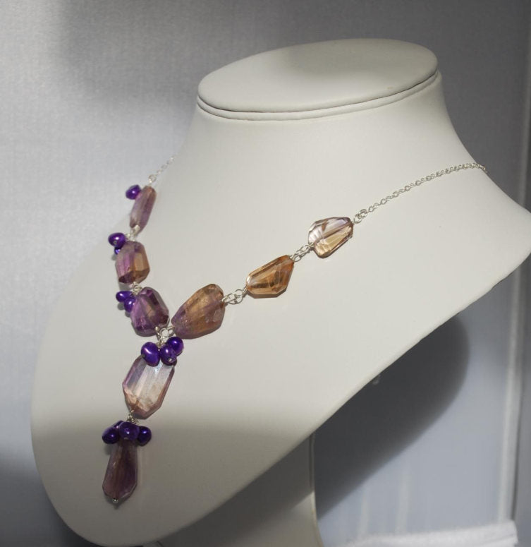 Pearl waterfall necklace