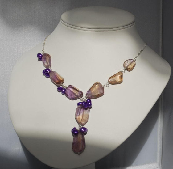 Pearl waterfall necklace