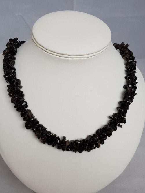 Smokey spiral necklace