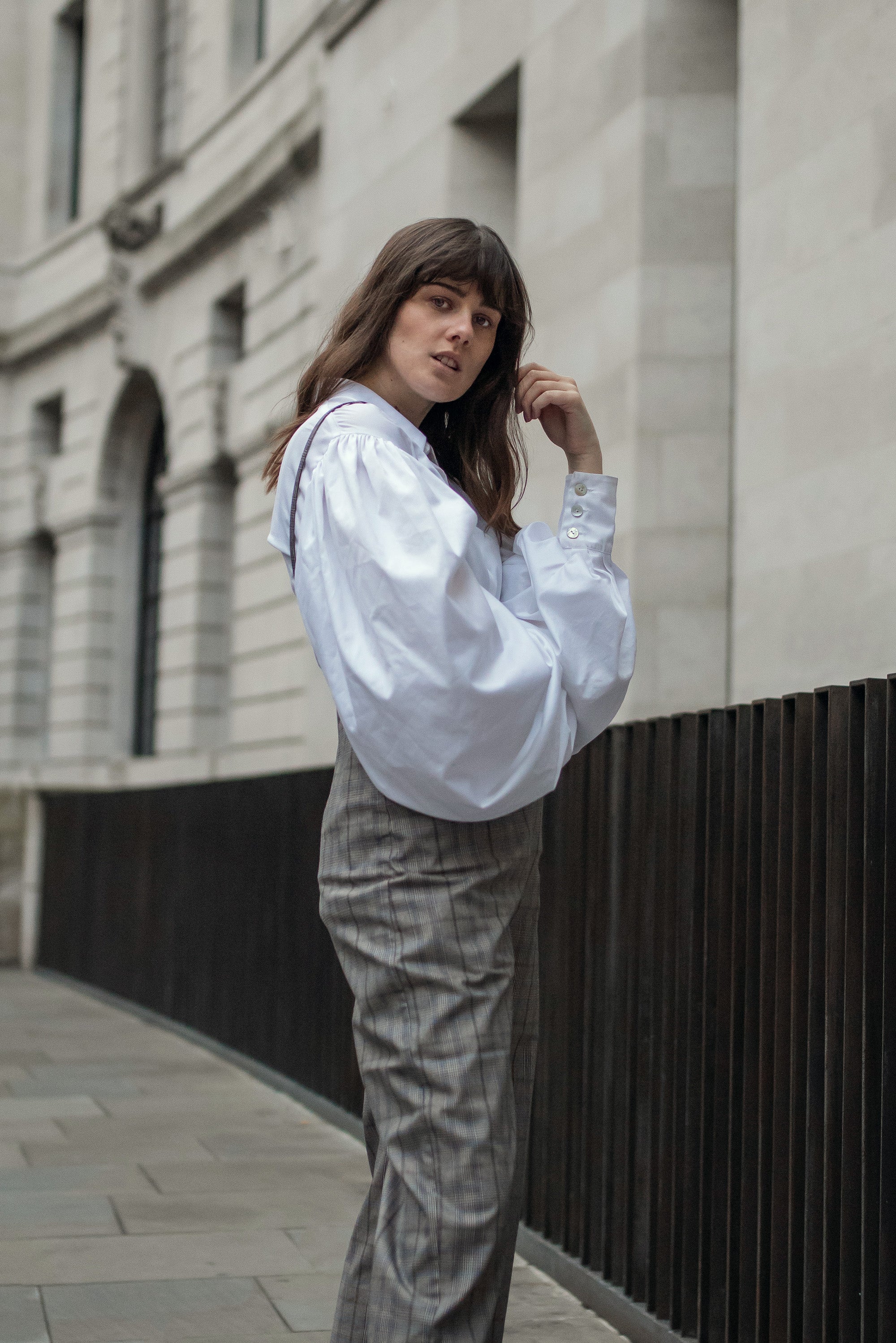 Check Wide Leg Jumpsuit