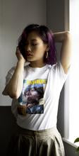 Organic White Printed T-shirt