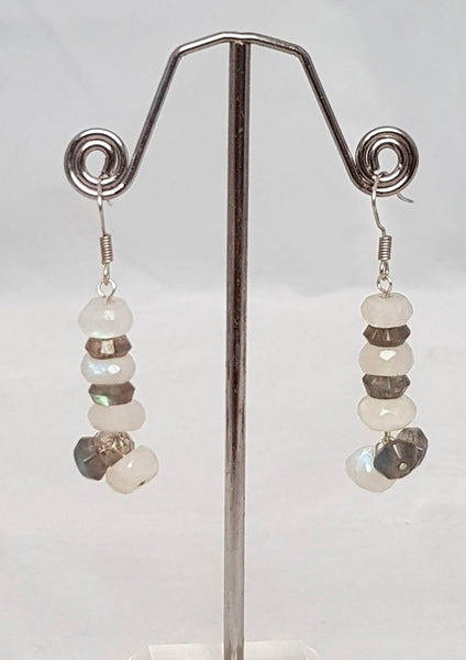 Ice & northern lights saucers Earrings