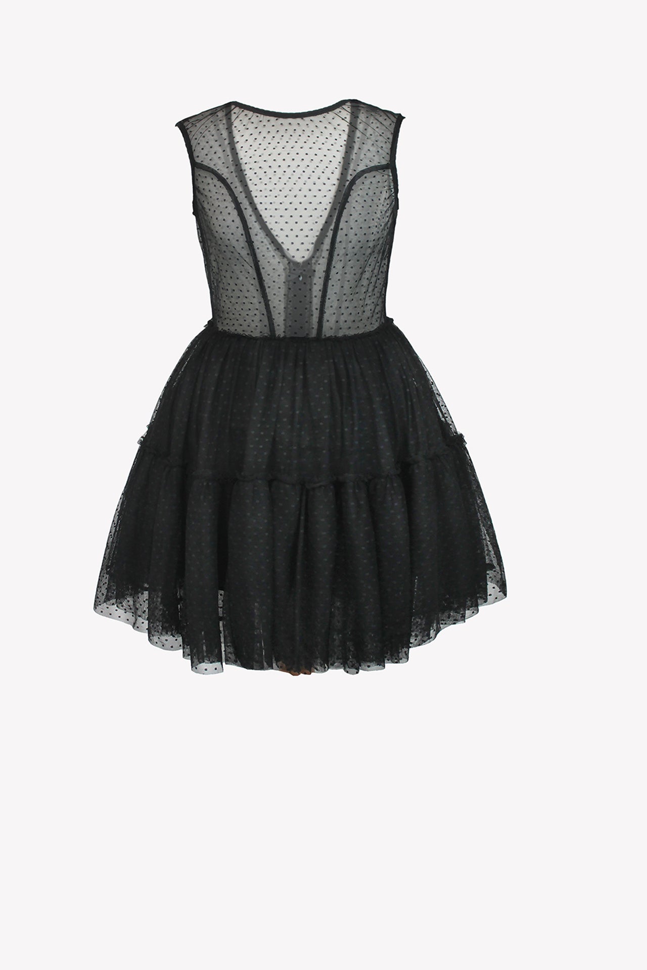 Nude tulle dress