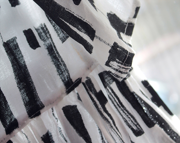 Cotton oversized t-shirt dress with open back