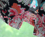 Printed pencil skirt