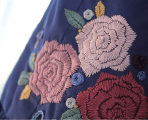 Royal hand embroidered 50' dress