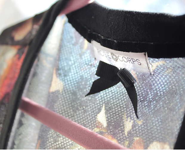 Lace bomber jacket with metal zipper