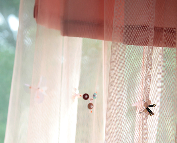 Tulle maxi skirt with bead & sequin flowers