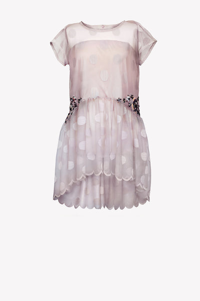 Top with flower embroidery