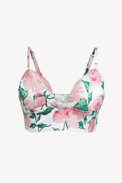 Cotton rose bra top